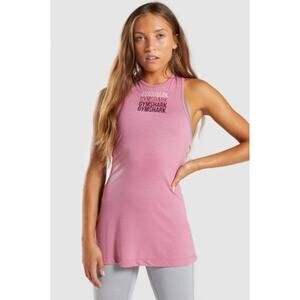 GYMSHARK Fade Vest Tank Top Dusky Pink Size XS